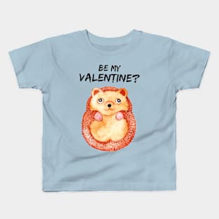 Hedgehog Valentines Day Kids T-Shirt